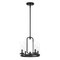 Designers Fountain Hudson Heights 60 Watt 4 Light Matte Black Pendant with Clear Glass Shade D268C-14P-MB - alternate 1